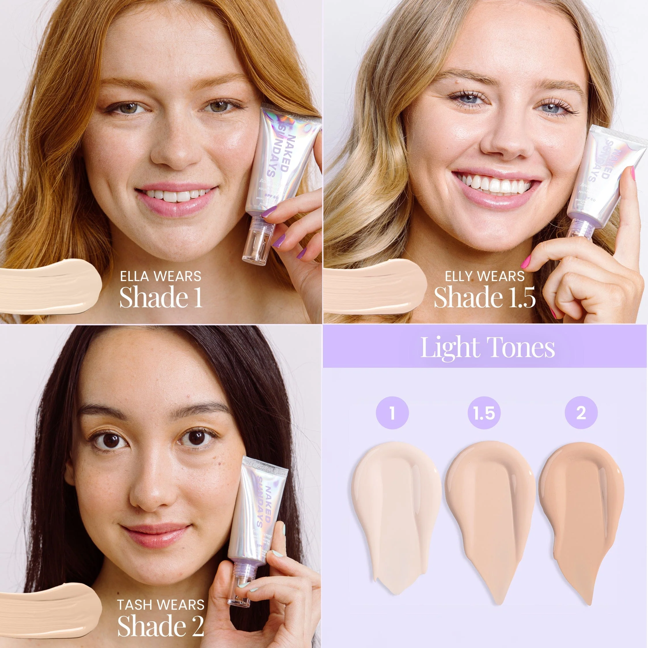 BeautyScreen™ SPF50 Peptide Foundation Tint - 1 Fair Neutral - Image 4
