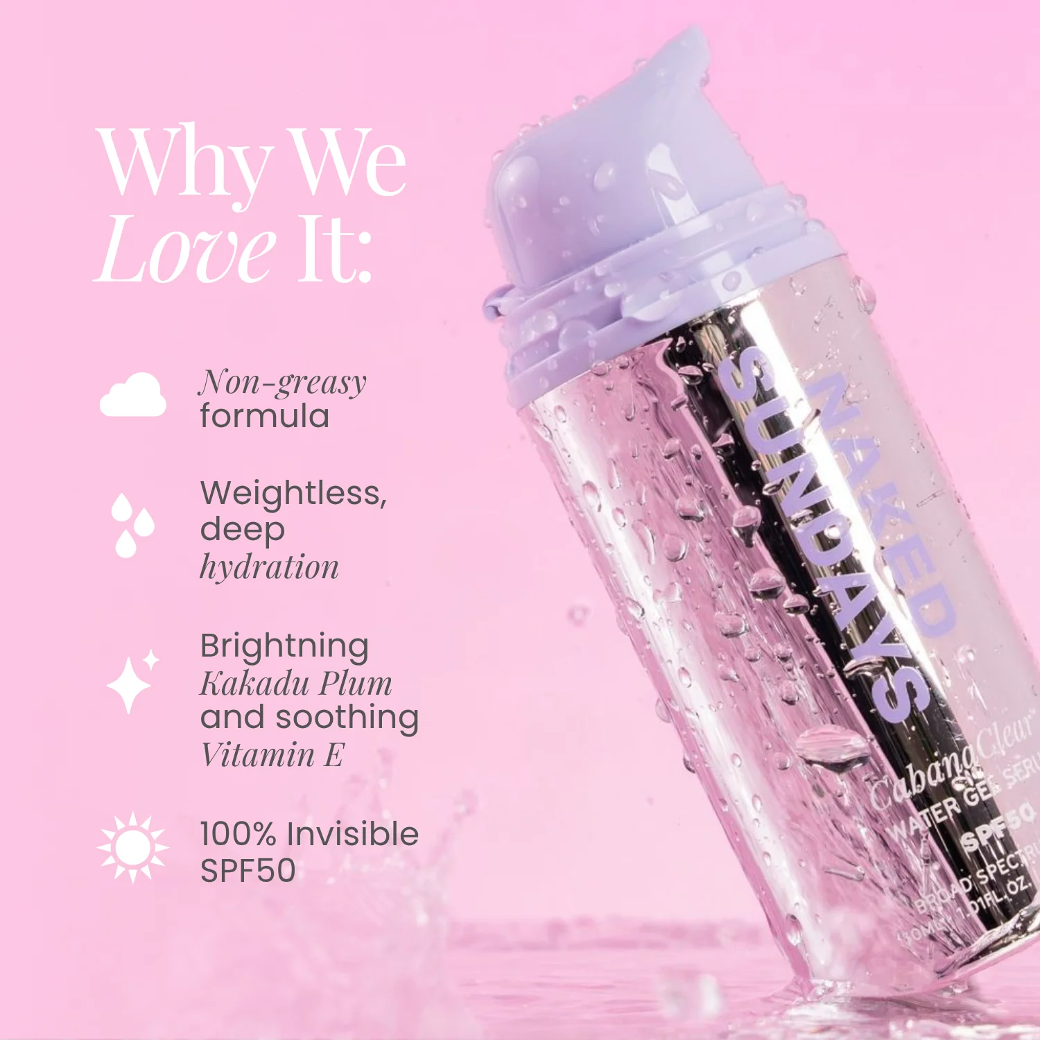 CabanaClear™ Water Gel Serum SPF50 30ml - Image 5