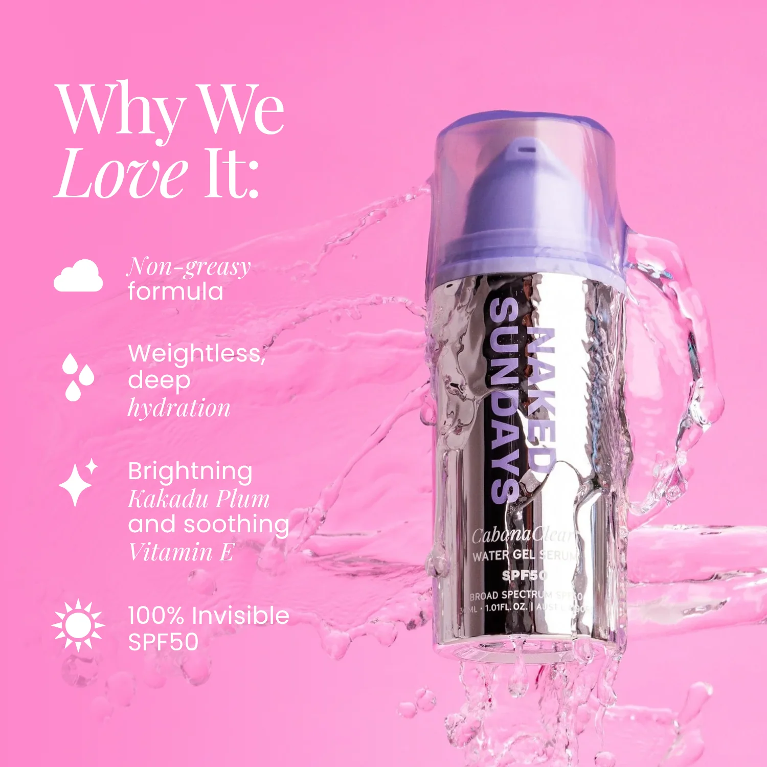 CabanaClear™ SPF50 Water Gel Serum Jumbo - Image 4