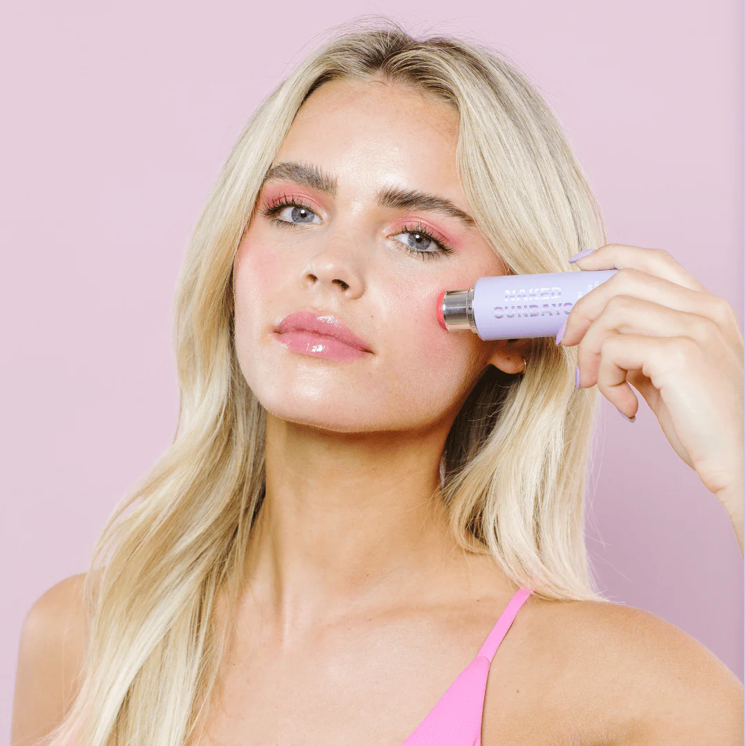 SPF50 Glow Balm Mineral Peptide Stick - Pink Pop - Image 4